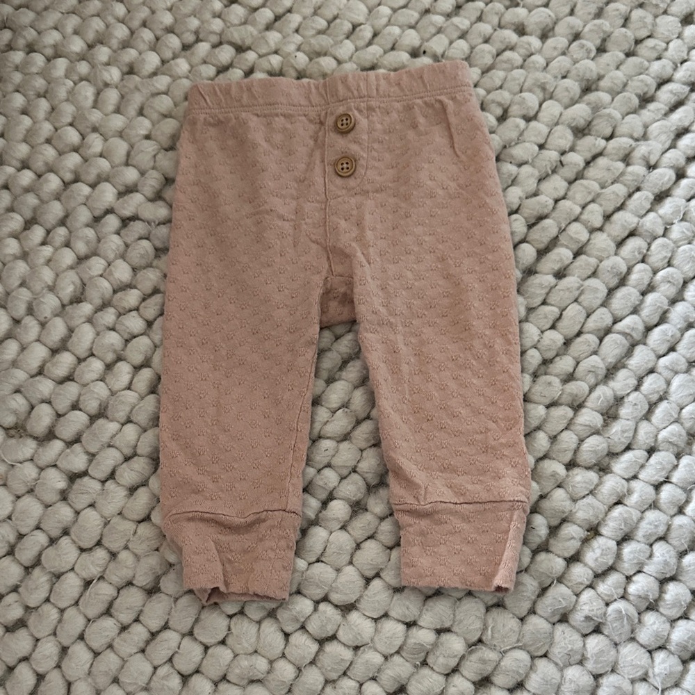 Quincy Mae organic leggings 3-6m
